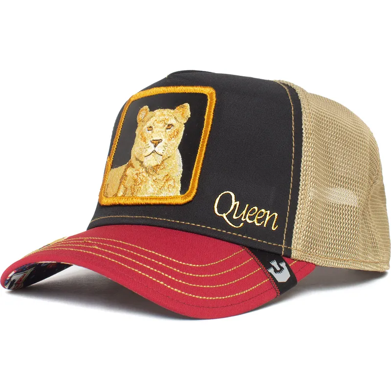 trucker-kasket-sort-og-rod-lovinde-queen-carte-blanche-casino-the-farm-fra-goorin-bros