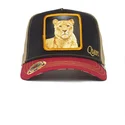 casquette-trucker-noire-et-rouge-lionne-queen-carte-blanche-casino-the-farm-goorin-bros