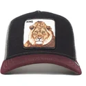 casquette-trucker-noire-grise-et-rouge-lion-king-circwool-of-life-the-farm-goorin-bros