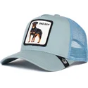 casquette-trucker-bleue-chien-rottweiler-bad-boy-truckin-the-farm-goorin-bros