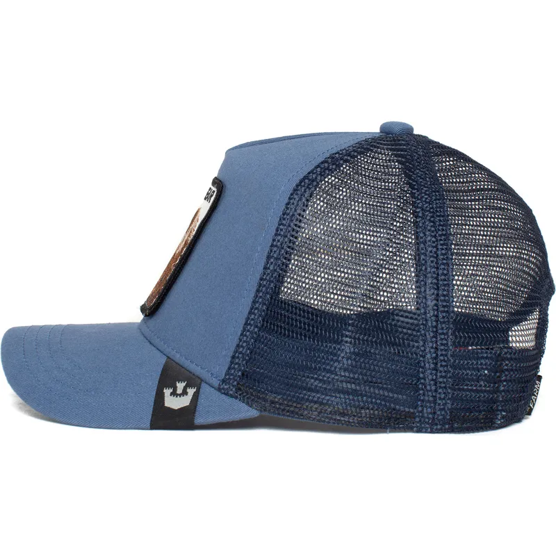 petten-blauw-snapback-big-bear-truckin-the-farm-van-goorin-bros
