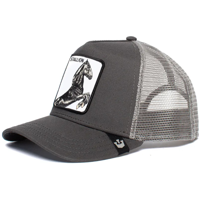 casquette-trucker-grise-cheval-stallion-the-farm-goorin-bros