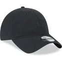 gorra-curva-negra-ajustable-con-logo-negro-9twenty-mini-logo-de-new-york-yankees-mlb-de-new-era