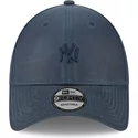 new-era-curved-brim-navy-blue-logo-9forty-millerain-new-york-yankees-mlb-navy-blue-adjustable-cap