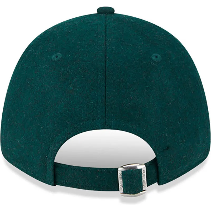 petten-gebogen-groen-verstelbaar-9forty-essential-melton-wool-van-los-angeles-dodgers-mlb-van-new-era