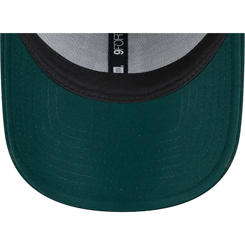 petten-gebogen-groen-verstelbaar-9forty-essential-melton-wool-van-los-angeles-dodgers-mlb-van-new-era