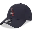 los-angeles-dodgers-mlb-new-era-9forty-check-infill-justerbar-morkbla-bojd-keps