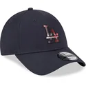 los-angeles-dodgers-mlb-new-era-9forty-check-infill-justerbar-morkbla-bojd-keps