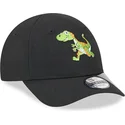 gorra-curva-negra-ajustable-para-nino-dinosaurio-9forty-repreve-de-new-era