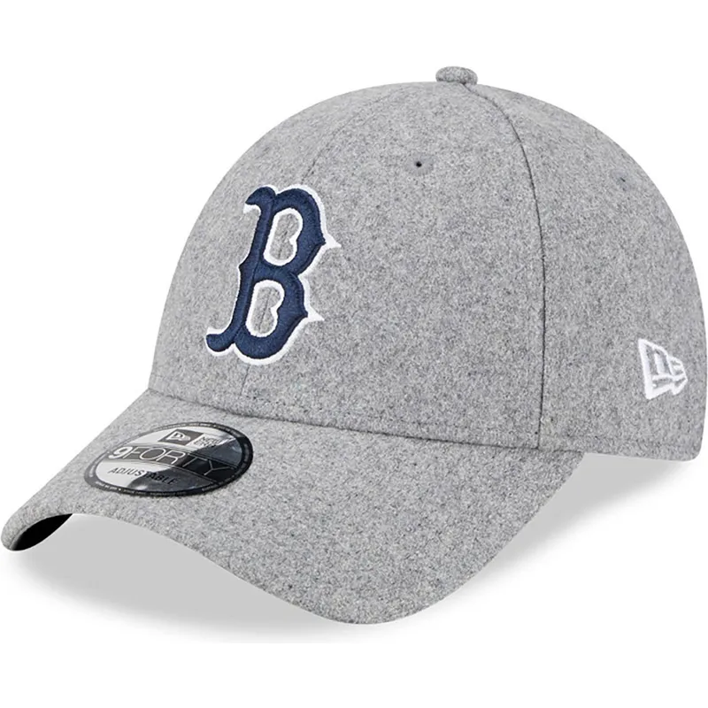 petten-gebogen-grijs-verstelbaar-9forty-essential-melton-wool-van-boston-red-sox-mlb-van-new-era petten-gebogen-grijs-verstelbaar-9forty-essential-melton-wool-van-boston-red-sox-mlb-van-new-era