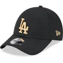 petten-gebogen-zwart-verstelbaar-dorado-9forty-league-essential-van-los-angeles-dodgers-mlb-van-new-era