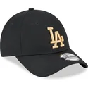 petten-gebogen-zwart-verstelbaar-dorado-9forty-league-essential-van-los-angeles-dodgers-mlb-van-new-era