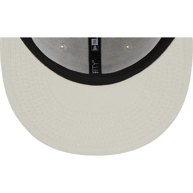 petten-plat-beige-snapback-9fifty-league-essential-van-los-angeles-dodgers-mlb-van-new-era