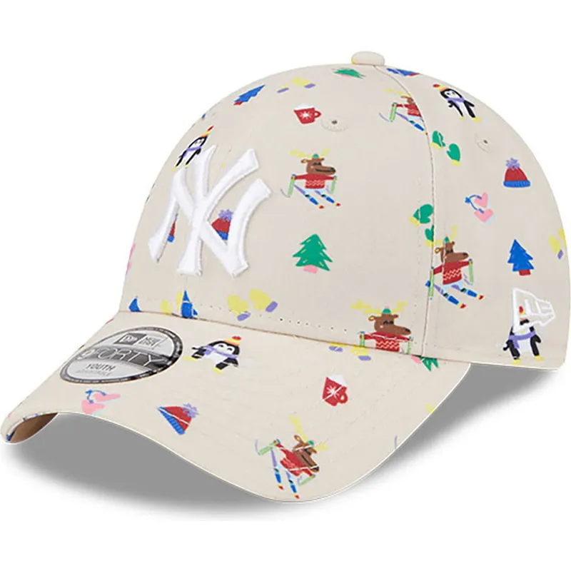 petten-gebogen-beige-verstelbaar-voor-kinderen-9forty-festive-van-new-york-yankees-mlb-van-new-era petten-gebogen-beige-verstelbaar-voor-kinderen-9forty-festive-van-new-york-yankees-mlb-van-new-era