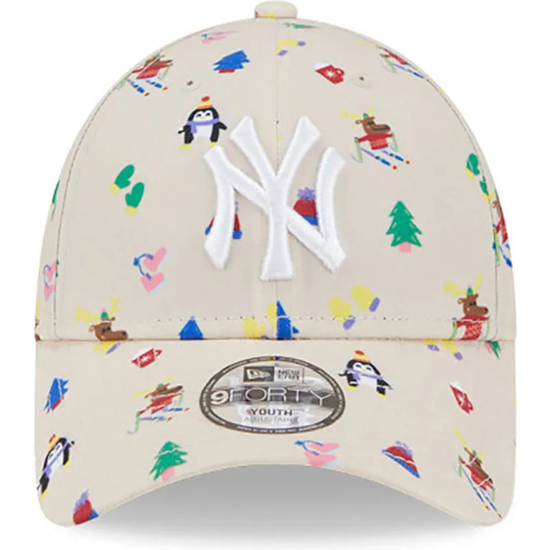 petten-gebogen-beige-verstelbaar-voor-kinderen-9forty-festive-van-new-york-yankees-mlb-van-new-era petten-gebogen-beige-verstelbaar-voor-kinderen-9forty-festive-van-new-york-yankees-mlb-van-new-era