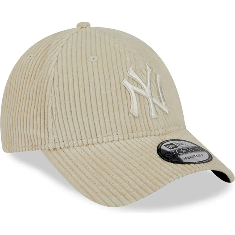 petten-gebogen-beige-verstelbare-band-9forty-wide-cord-van-new-york-yankees-mlb-van-new-era