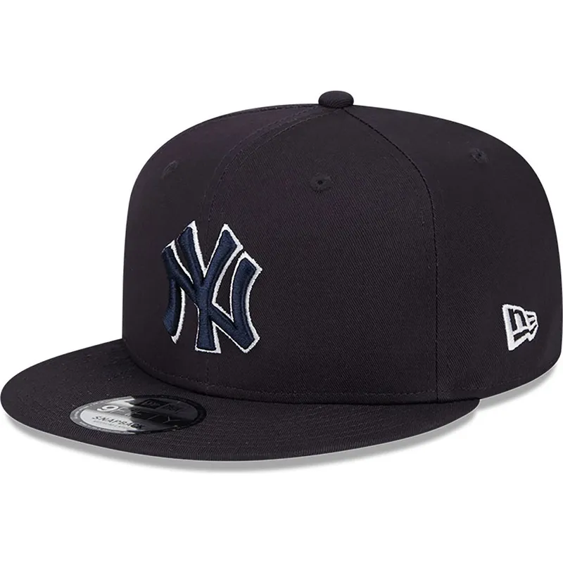 petten-plat-marineblauw-snapback-9fifty-side-patch-script-van-new-york-yankees-mlb-van-new-era petten-plat-marineblauw-snapback-9fifty-side-patch-script-van-new-york-yankees-mlb-van-new-era