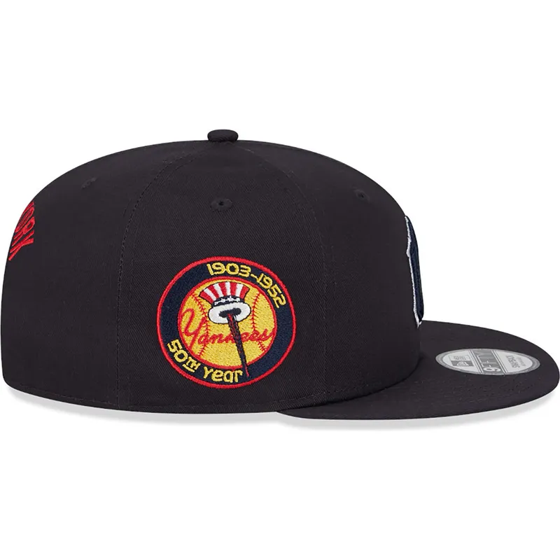 petten-plat-marineblauw-snapback-9fifty-side-patch-script-van-new-york-yankees-mlb-van-new-era petten-plat-marineblauw-snapback-9fifty-side-patch-script-van-new-york-yankees-mlb-van-new-era