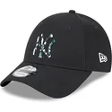 petten-gebogen-zwart-verstelbare-band-9forty-seasonal-infill-van-new-york-yankees-mlb-van-new-era