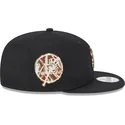 casquette-plate-noire-snapback-avec-logo-marron-9fifty-seasonal-infill-new-york-yankees-mlb-new-era