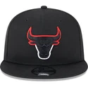 petten-plat-zwart-snapback-9fifty-split-van-chicago-bulls-nba-van-new-era