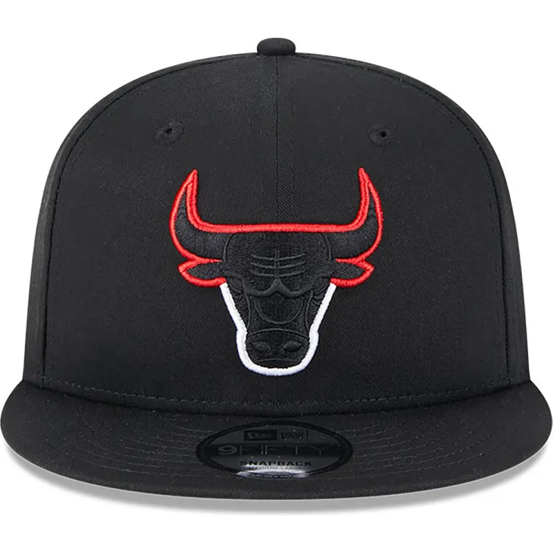 petten-plat-zwart-snapback-9fifty-split-van-chicago-bulls-nba-van-new-era