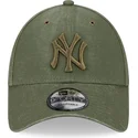 gorra-curva-verde-ajustable-con-logo-verde-9forty-washed-canvas-de-new-york-yankees-mlb-de-new-era