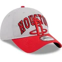 casquette-courbee-grise-et-rouge-ajustable-9twenty-tip-off-2023-houston-rockets-nba-new-era