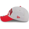 casquette-courbee-grise-et-rouge-ajustable-9twenty-tip-off-2023-houston-rockets-nba-new-era