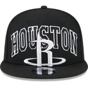 casquette-plate-noire-snapback-9fifty-tip-off-2023-houston-rockets-nba-new-era