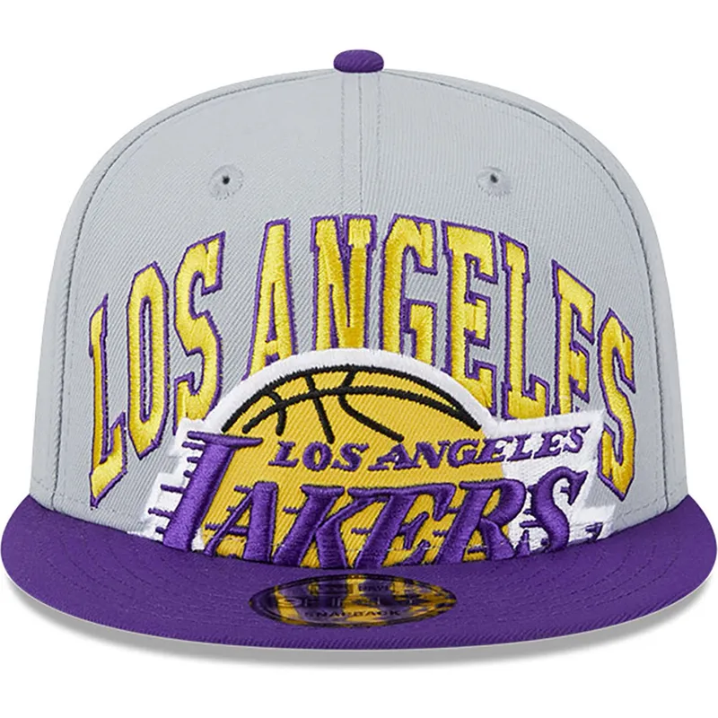 petten-plat-grijs-snapback-9fifty-tip-off-2023-van-los-angeles-lakers-nba-van-new-era