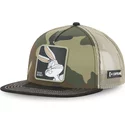 capslab-bugs-bunny-loo8-bun-looney-tunes-camouflage-flat-brim-trucker-hat