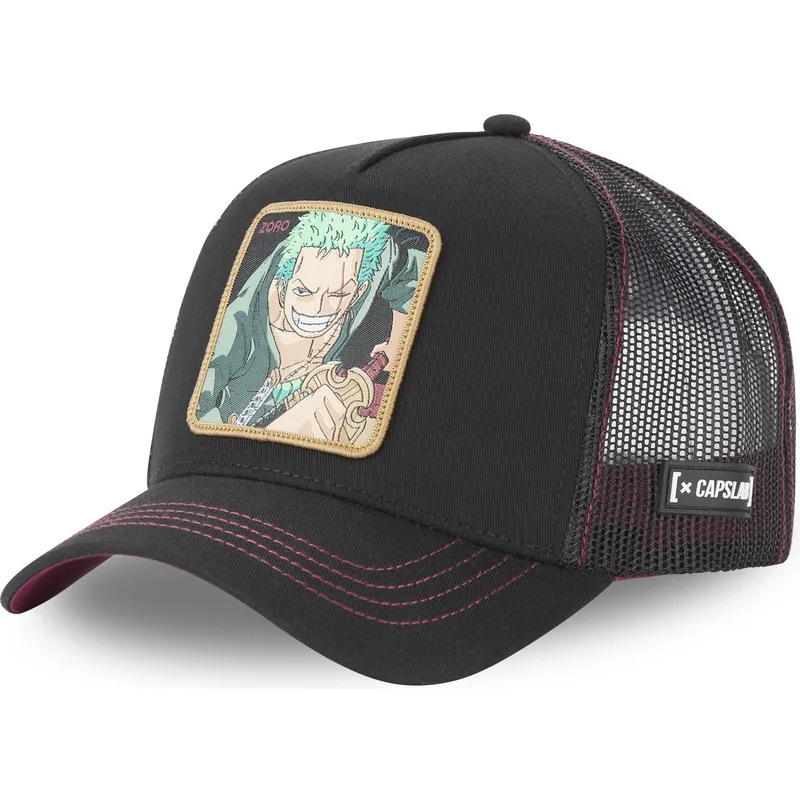 petten-gebogen-zwart-snapback-roronoa-zoro-one-piece-van-capslab