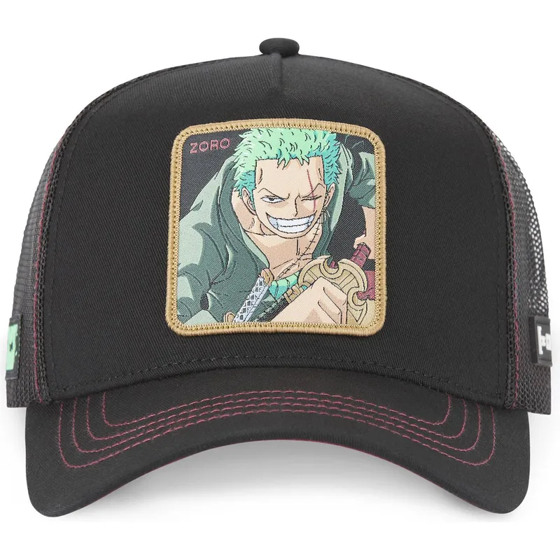 petten-gebogen-zwart-snapback-roronoa-zoro-one-piece-van-capslab