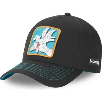 Casquette courbée noire ajustable Bugs Bunny BU3 Looney Tunes Capslab