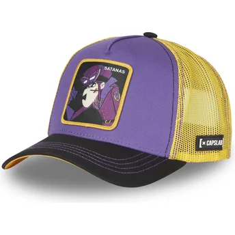 Gorra Trucker Violett, Gelb und Schwarz Dick Dastardly SAT4 Wacky Races von Capslab