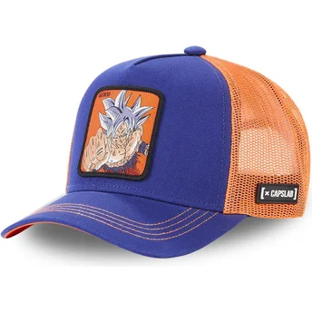 Casquette trucker bleue marine et orange pour enfant Son Goku Ultra Instinct KID ULT1 Dragon Ball Capslab