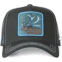 petten-gebogen-zwart-snapback-forest-cas2-for1-hert-fabeldieren-van-capslab