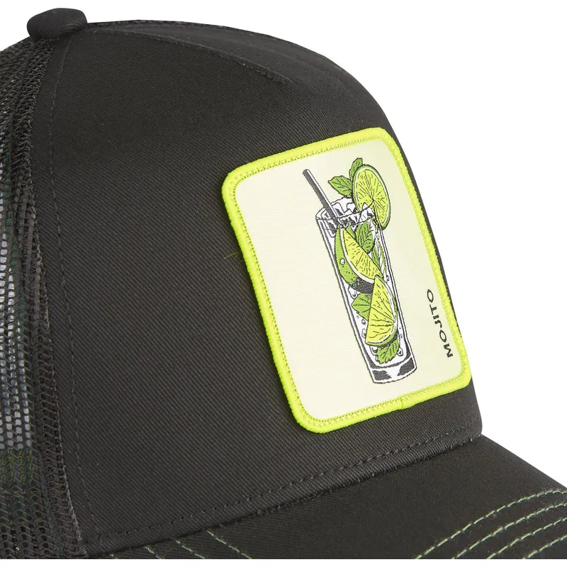 petten-gebogen-zwart-snapback-mojito-cocktails-van-capslab