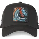 schwarze-trucker-cap-samurai-drache-dra1-beasts-von-capslab