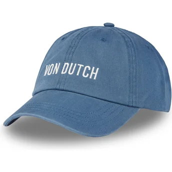 Cappellino curvo blu regolabile DC BL di Von Dutch