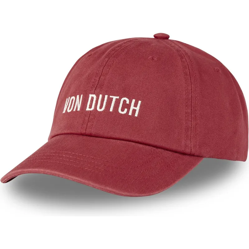 petten-gebogen-rood-verstelbaar-dc-r-van-von-dutch