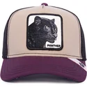 casquette-trucker-beige-et-violette-panthere-mv-panther-the-farm-mvp-goorin-bros