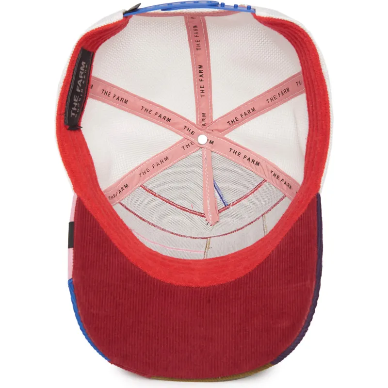 petten-gebogen-meerkleurig-snapback-cheery-right-side-of-the-bed-the-farm-patchwork-the-farm-van-goorin-bros