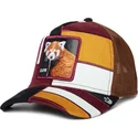 casquette-trucker-multicolore-panda-roux-cute-dorbz-the-farm-patchwork-goorin-bros