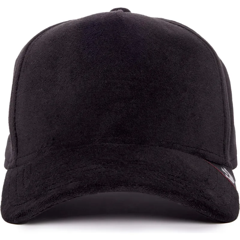cappellino-trucker-nero-velour-blank-di-goorin-bros