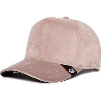 Petten gebogen beige snapback The Farm van Goorin Bros.