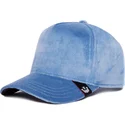 casquette-trucker-bleue-velour-blank-goorin-bros