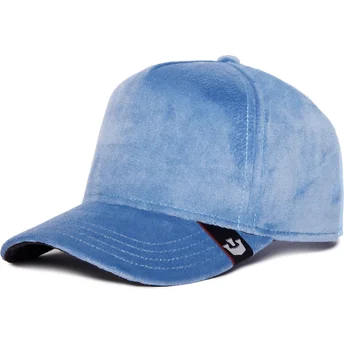 Casquette trucker bleue Velour Blank Goorin Bros.