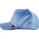 casquette-trucker-bleue-velour-blank-goorin-bros